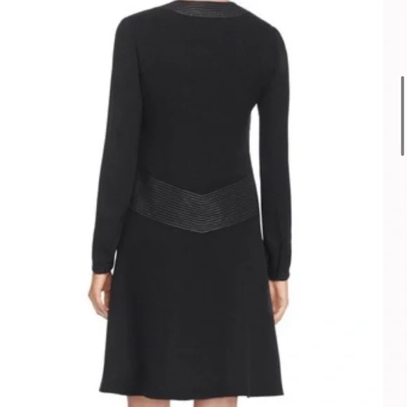 Tory Burch Varenne Embroidered Tunic Dress Black - Picture 2 of 6